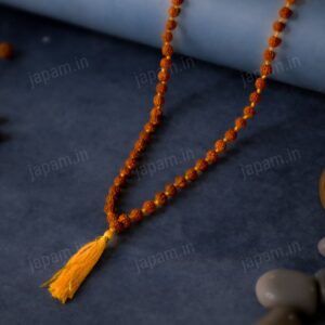 Brown Nanhe Rudraksha 108+1 Beads Mala for Kids
