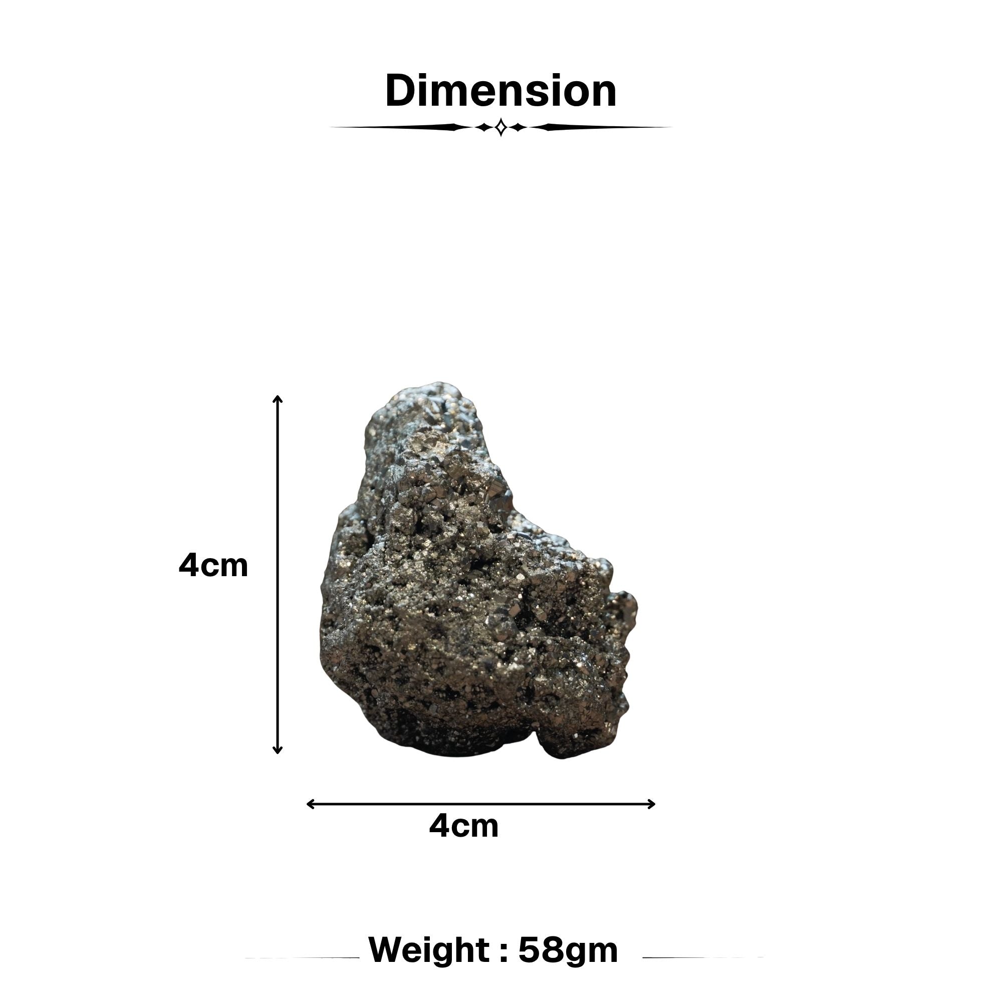 Raw Pyrite Stone - Wealth & Success Magnet for Vaastu - Image 3
