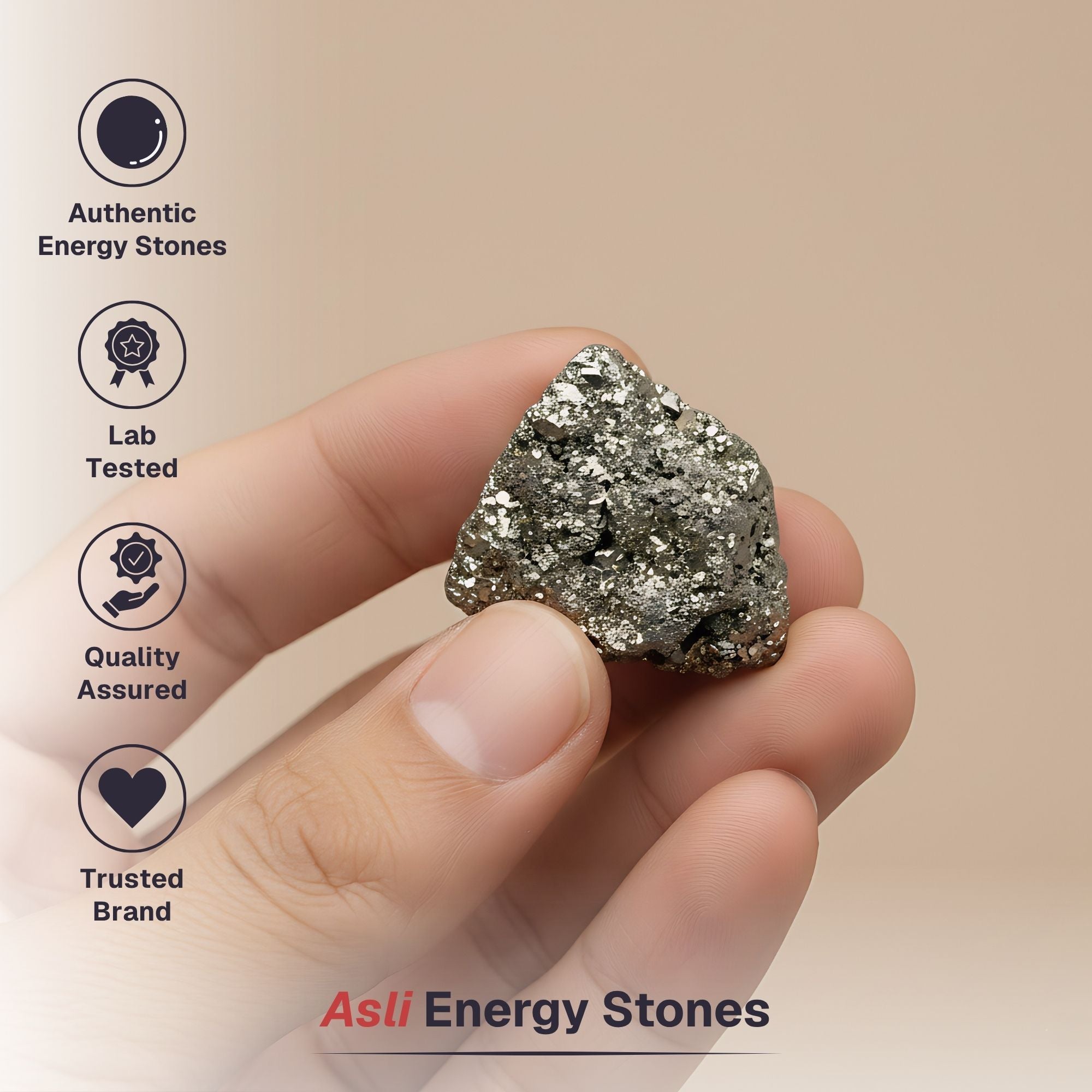 Raw Pyrite Stone - Wealth & Success Magnet for Vaastu - Image 5