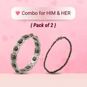 Silver Plated Essential Pyrite Bracelet + Dhanashree Pyrite Anklet