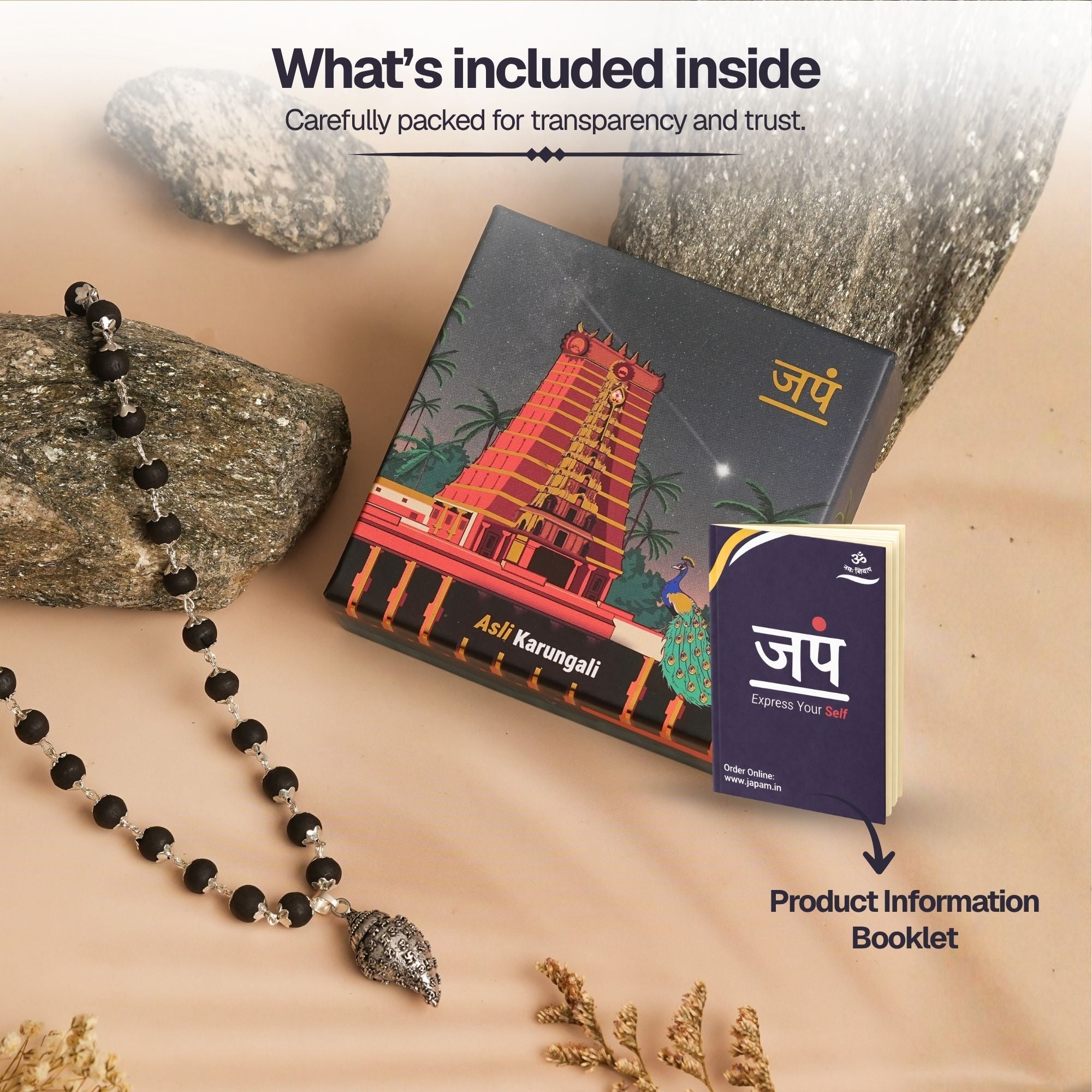 Silver Plated Shankh Karungali Mala - Image 7