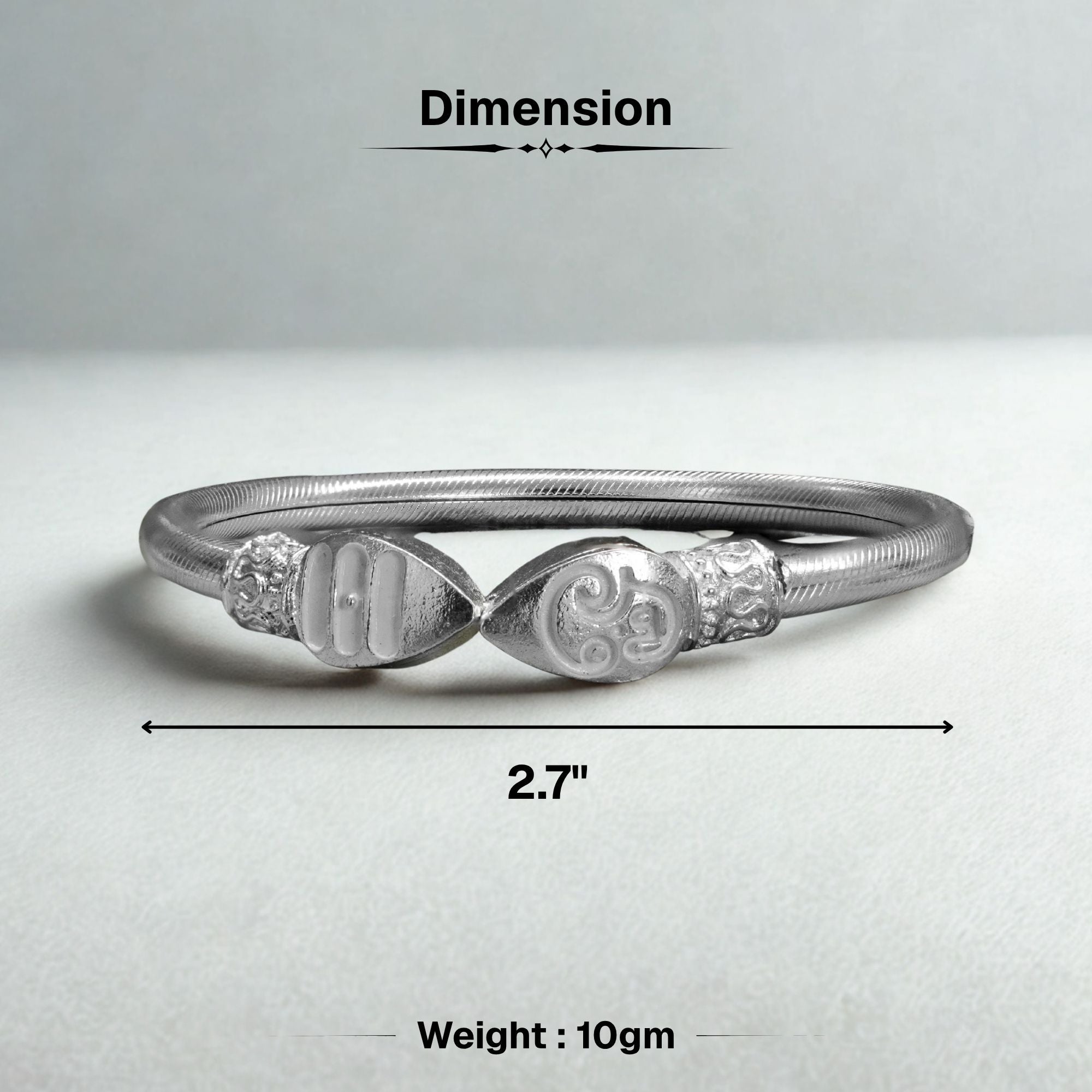 Silver Plated Vel Kada - Image 3
