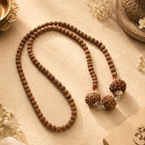 Swasth Kawach Mala with 3,5,6 Rudraksha