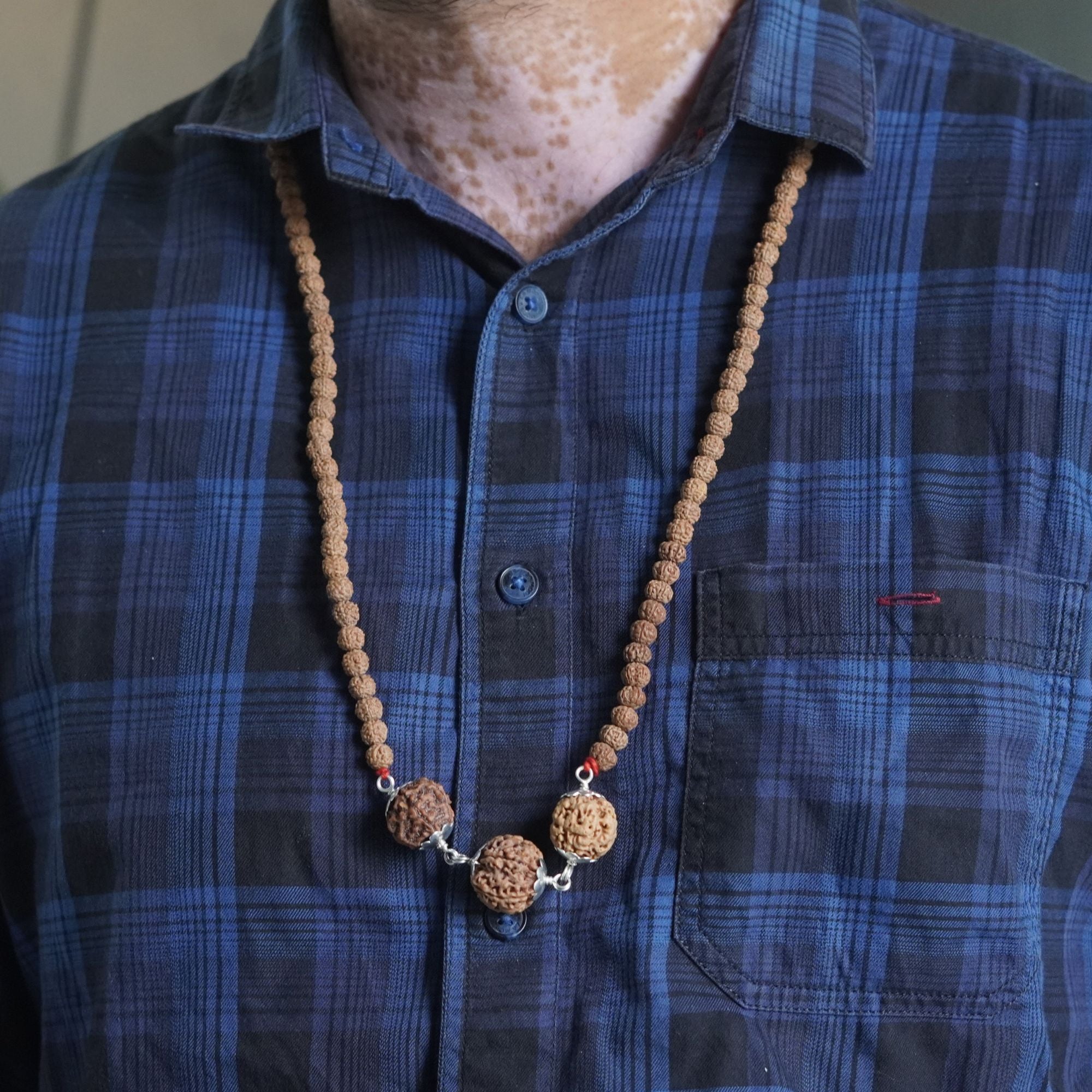 Swasth Kawach Mala with 3,5,6 Rudraksha - Image 4