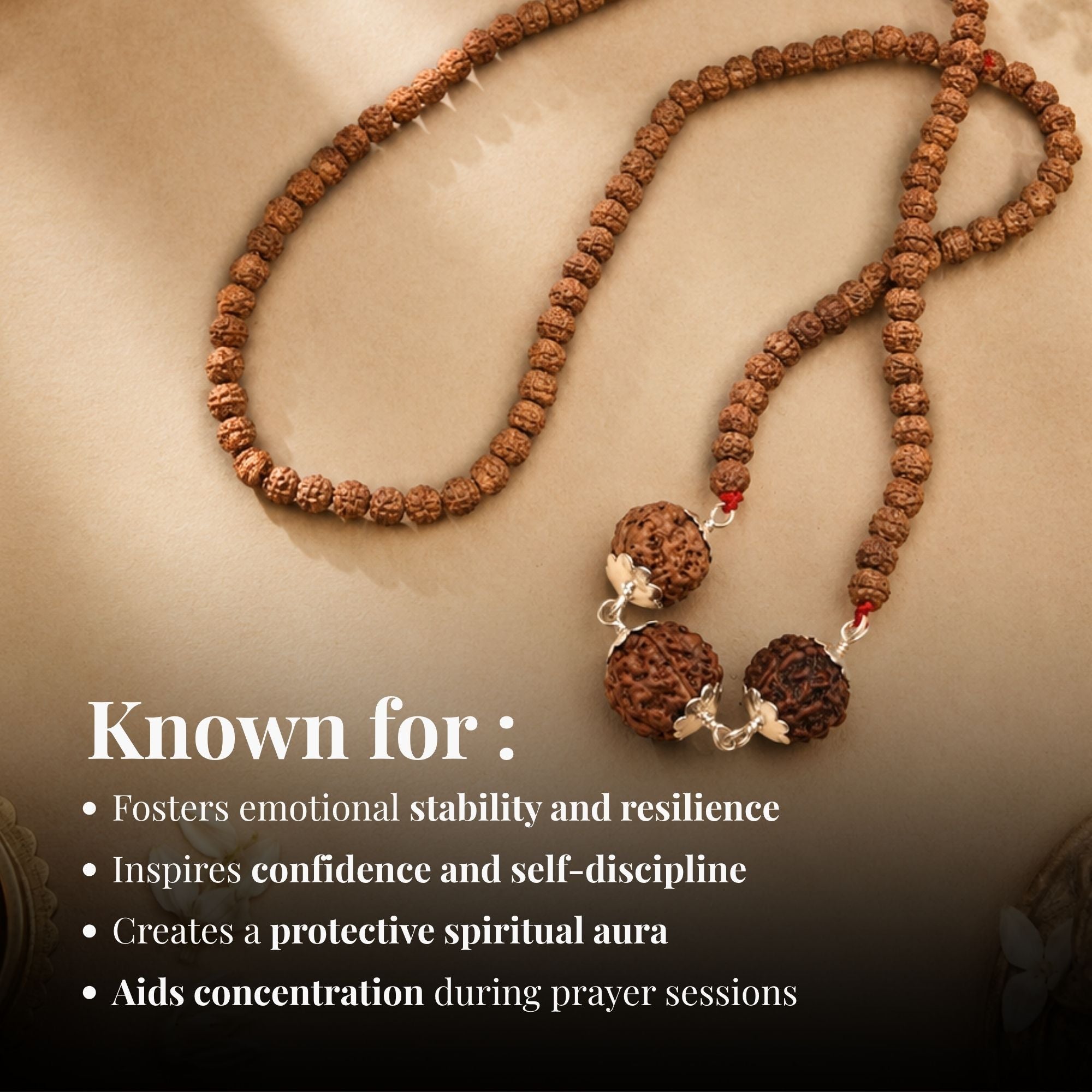 Swasth Kawach Mala with 3,5,6 Rudraksha - Image 6