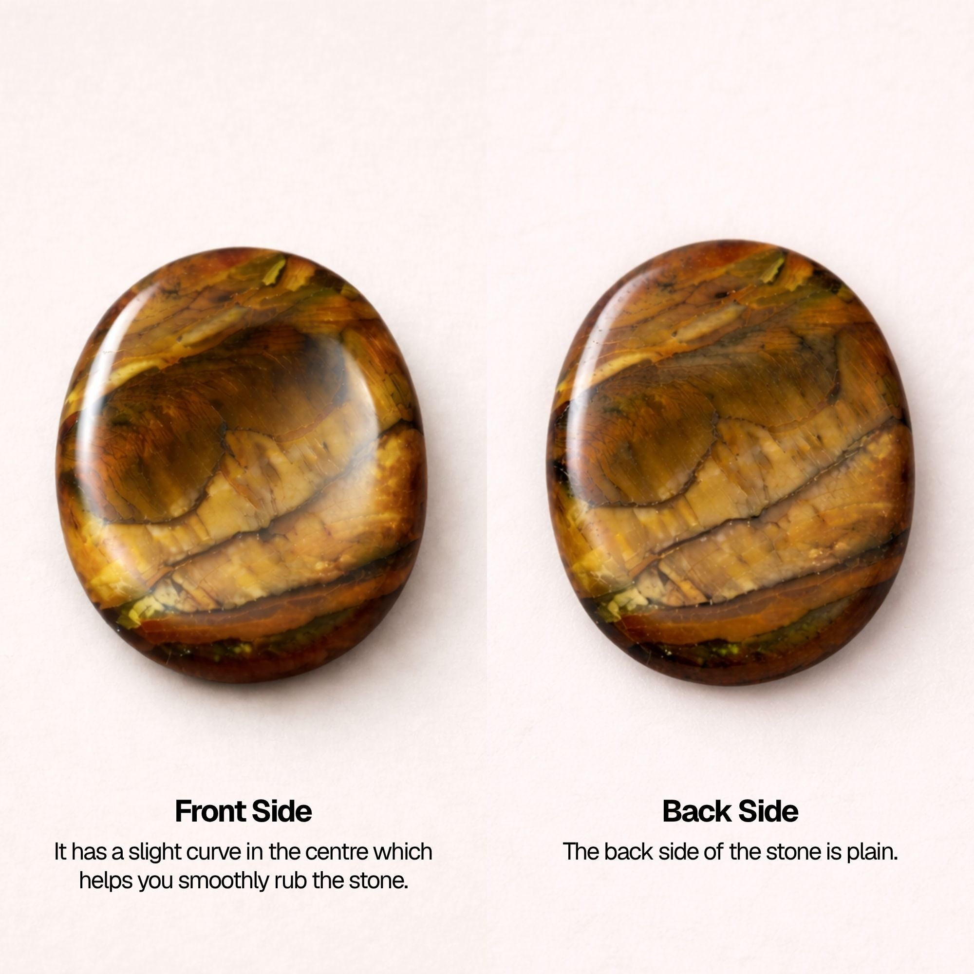 Tiger Eye Worry Stone - Image 7