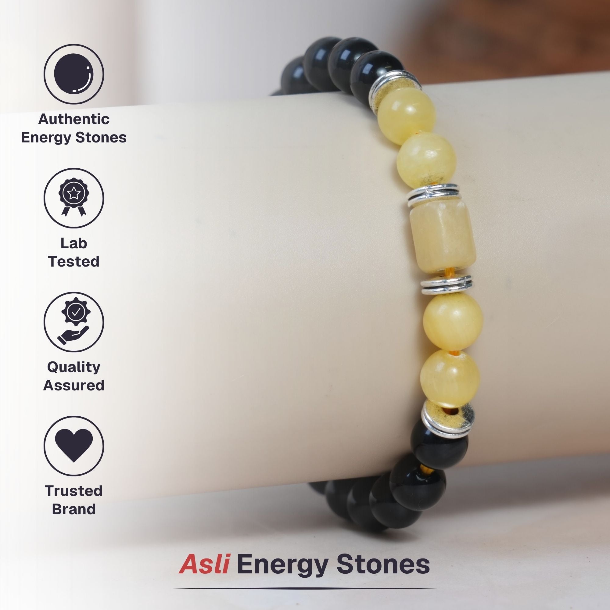 Yellow Calcite Zodiac Band – Sagittarius (धनु राशि) - Image 5